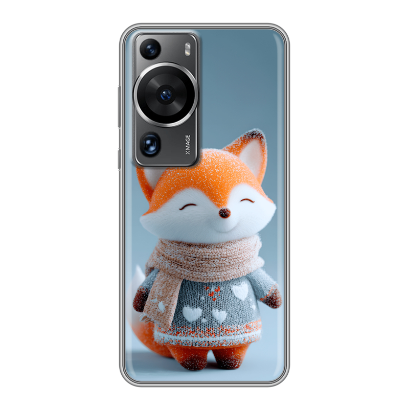 Силиконовый чехол на Huawei P60 с принтом Лиса Силиконовый чехол на Huawei P60 с принтом Лиса