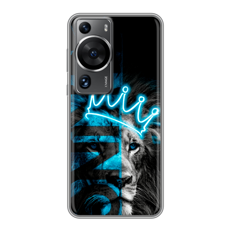 Силиконовый чехол на Huawei P60 с принтом Король лев Силиконовый чехол на Huawei P60 с принтом Король лев