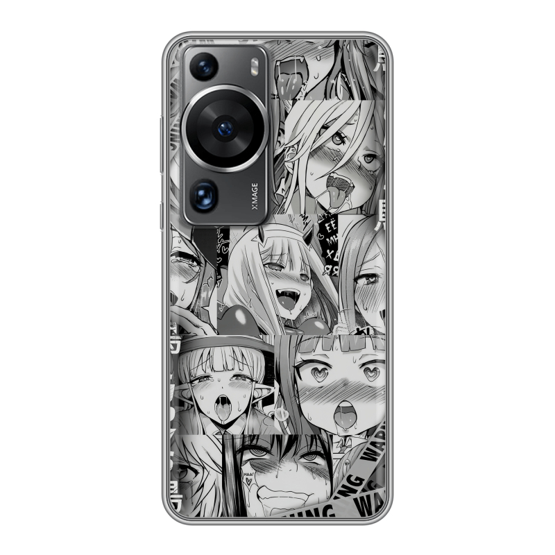 Силиконовый чехол на Huawei P60 с принтом Ahegao Ахегао Аниме Силиконовый чехол на Huawei P60 с принтом Ahegao Ахегао Аниме