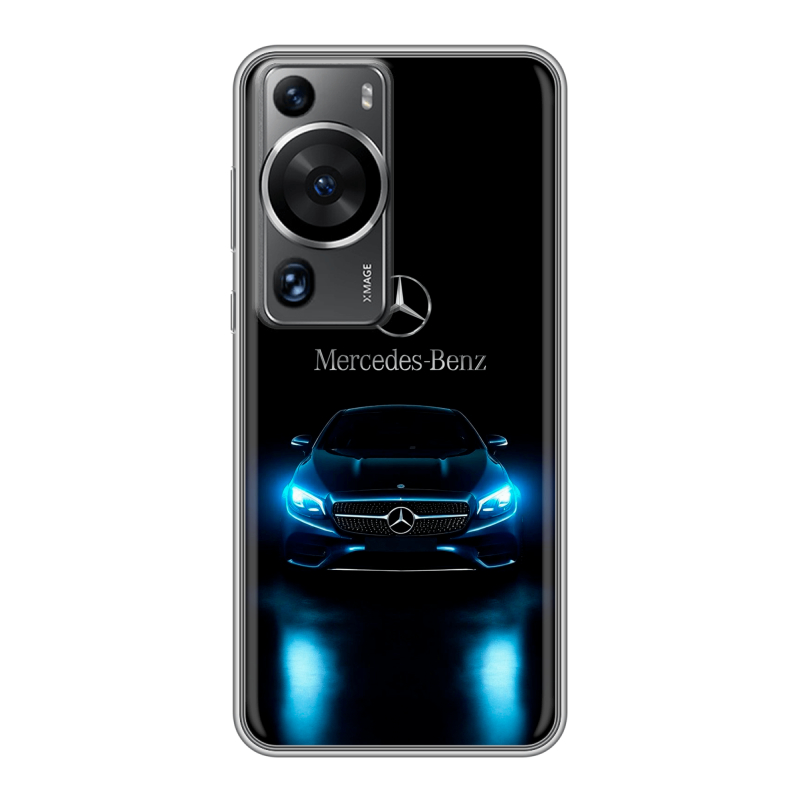 Силиконовый чехол на Huawei P60 с принтом Mercedes Мерседес Силиконовый чехол на Huawei P60 с принтом Mercedes Мерседес