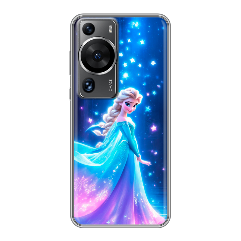 Силиконовый чехол на Huawei P60 с принтом Холодное сердце Frozen Силиконовый чехол на Huawei P60 с принтом Холодное сердце Frozen
