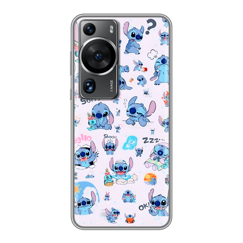 Силиконовый чехол на Huawei P60 с принтом Лило и Стич Силиконовый чехол на Huawei P60 с принтом Лило и Стич