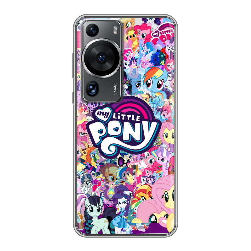 Силиконовый чехол на Huawei P60 с принтом My little pony Дружба чудо Силиконовый чехол на Huawei P60 с принтом My little pony Дружба чудо