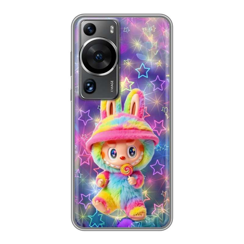 Силиконовый чехол на Huawei P60 с принтом Labubu Лабубу Силиконовый чехол на Huawei P60 с принтом Labubu Лабубу