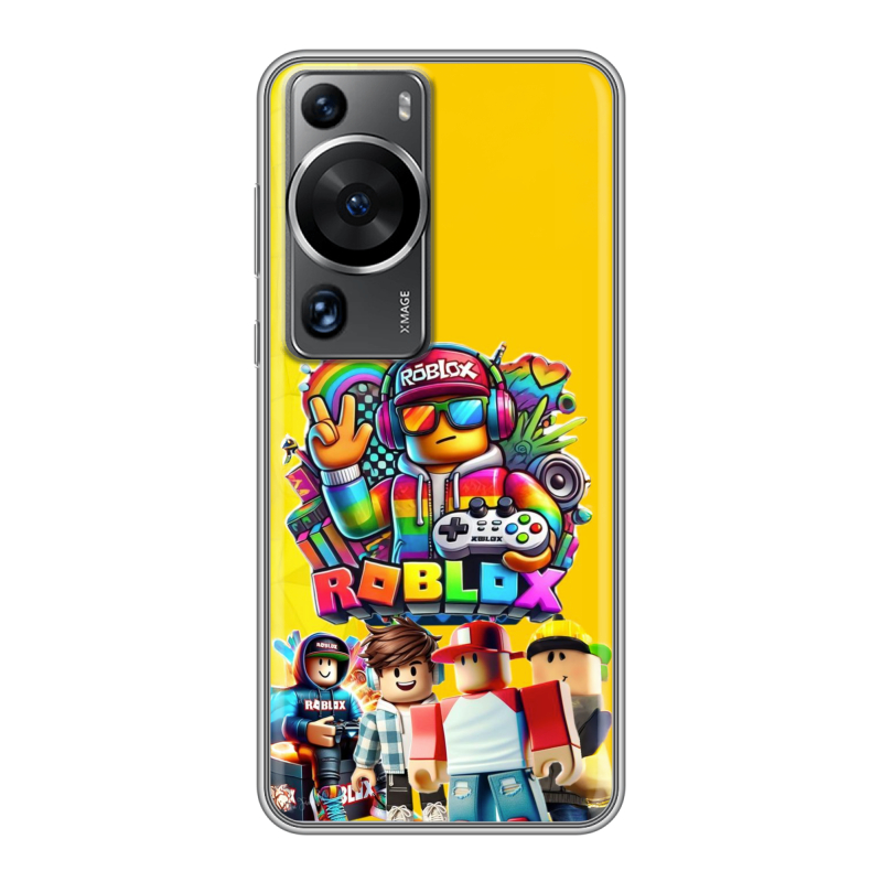 Силиконовый чехол на Huawei P60 с принтом Roblox Роблокс Силиконовый чехол на Huawei P60 с принтом Roblox Роблокс