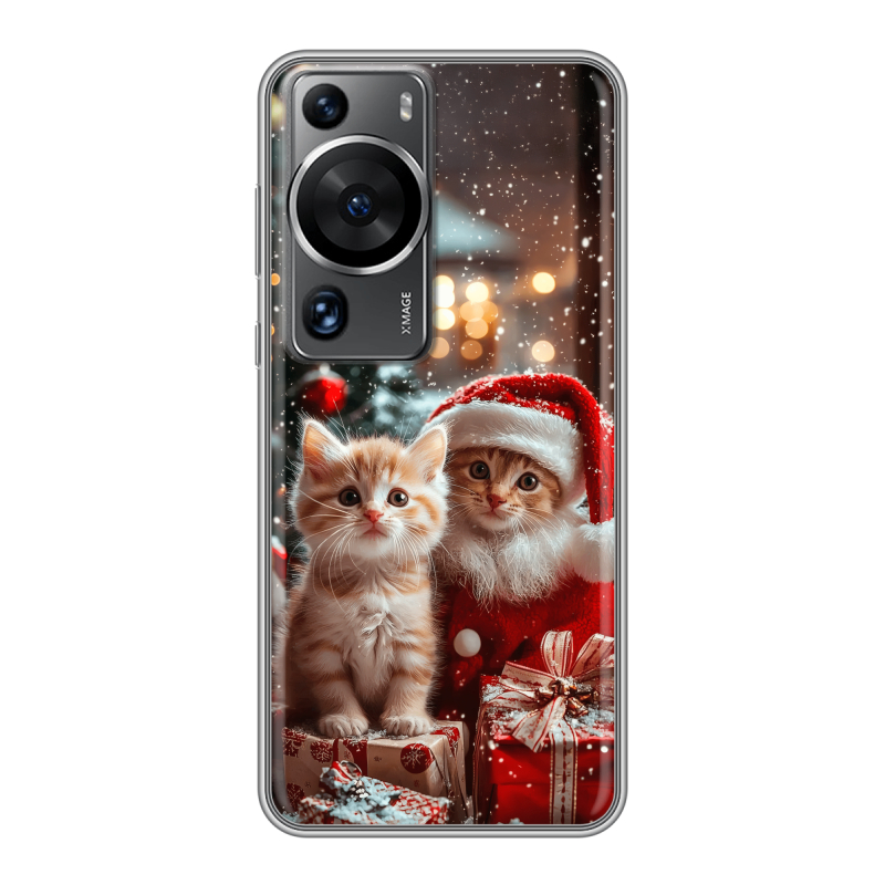 Силиконовый чехол на Huawei P60 с принтом Новый год Силиконовый чехол на Huawei P60 с принтом Новый год