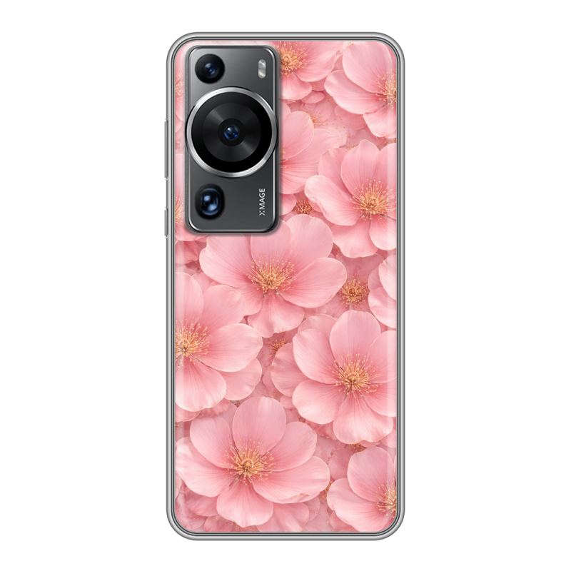 Силиконовый противоударный чехол на Huawei P60 с принтом женский Силиконовый противоударный чехол на Huawei P60 с принтом женский