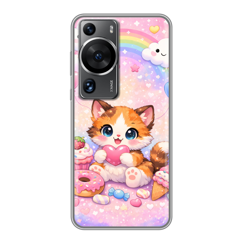 Силиконовый чехол на Huawei P60 с принтом для девочек Силиконовый чехол на Huawei P60 с принтом для девочек