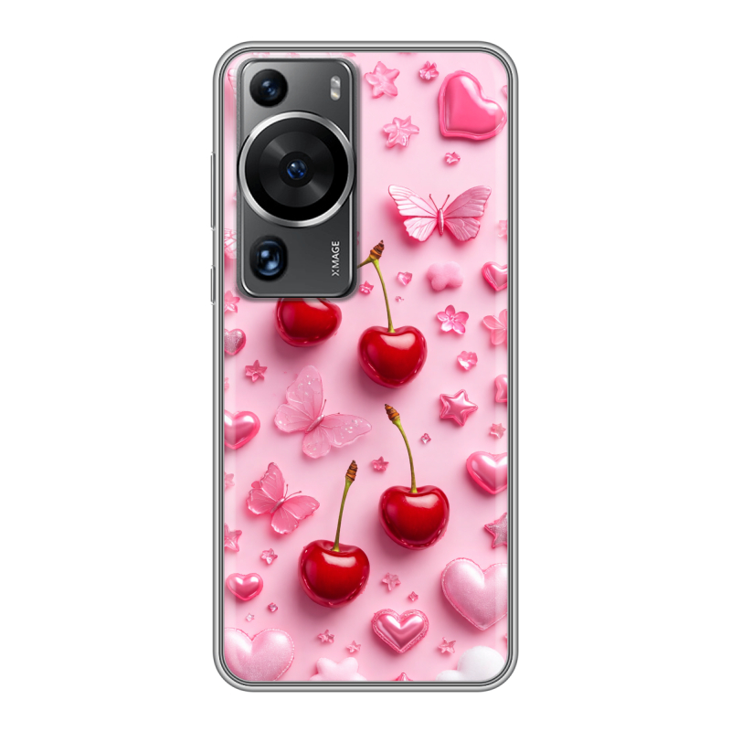 Силиконовый противоударный чехол на Huawei P60 с принтом для девочек Силиконовый противоударный чехол на Huawei P60 с принтом для девочек