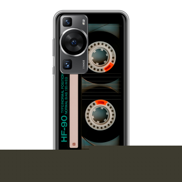 Силиконовый чехол на Huawei P60 Pro с принтом Кассета