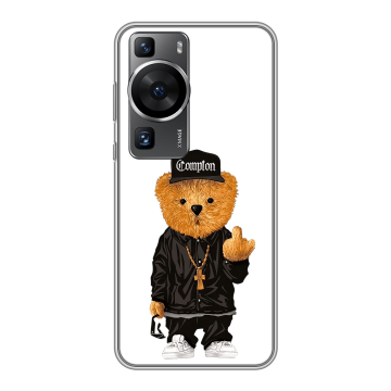 Силиконовый чехол на Huawei P60 Pro с принтом Мишка Силиконовый чехол на Huawei P60 Pro с принтом Мишка