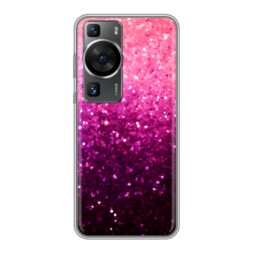 Силиконовый чехол на Huawei P60 Pro с принтом Блестки