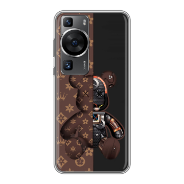 Силиконовый чехол на Huawei P60 Pro с принтом Луи робот