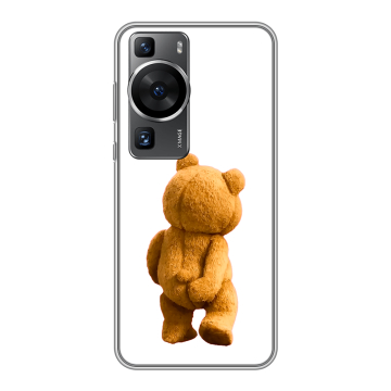 Силиконовый чехол на Huawei P60 Pro с принтом Медведь