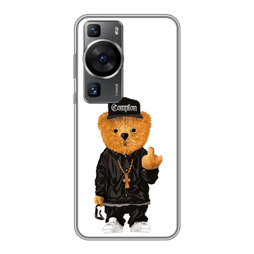 Силиконовый чехол на Huawei P60 Pro с принтом Плюшевый медведь Силиконовый чехол на Huawei P60 Pro с принтом Плюшевый медведь