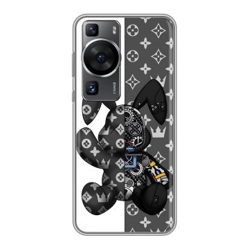 Силиконовый чехол на Huawei P60 Pro с принтом Луи робот