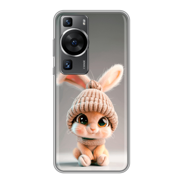 Силиконовый чехол на Huawei P60 Pro с принтом Кролик