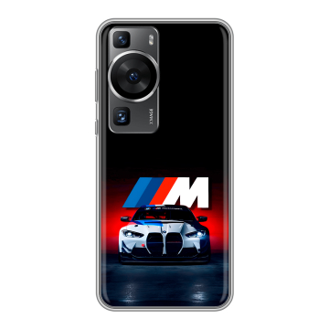 Силиконовый чехол на Huawei P60 Pro с принтом БМВ BMW