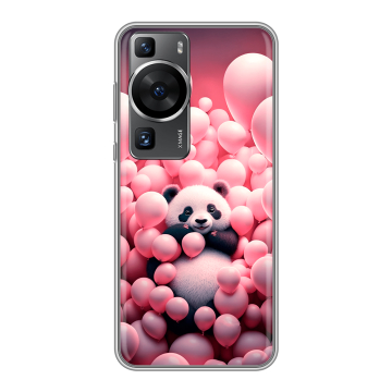 Силиконовый чехол на Huawei P60 Pro с принтом Панда Силиконовый чехол на Huawei P60 Pro с принтом Панда