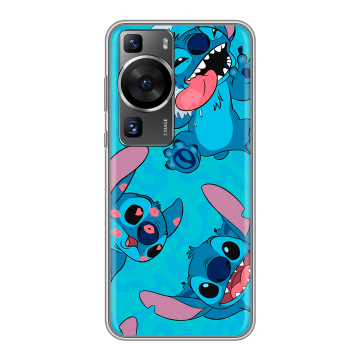 Силиконовый чехол на Huawei P60 Pro с принтом Лило и Стич