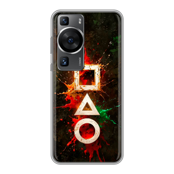 Силиконовый чехол на Huawei P60 Pro с принтом Squid Game Игра кальмара
