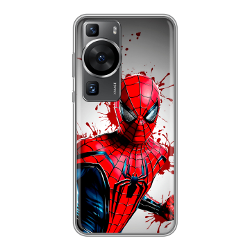 Силиконовый чехол на Huawei P60 Pro с принтом Spiderman Человек паук