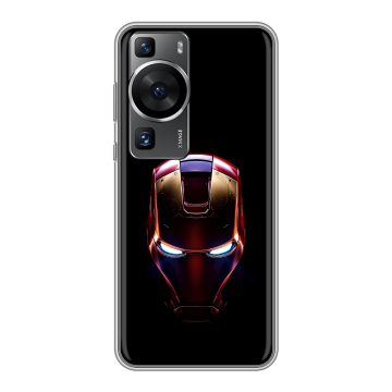 Силиконовый чехол на Huawei P60 Pro с принтом IronMan Железный человек