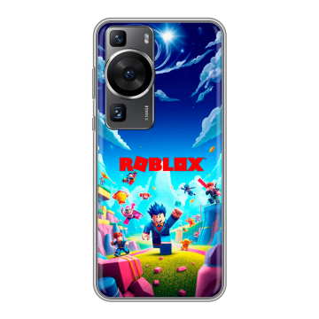 Силиконовый чехол на Huawei P60 Pro с принтом Roblox Роблокс Силиконовый чехол на Huawei P60 Pro с принтом Roblox Роблокс