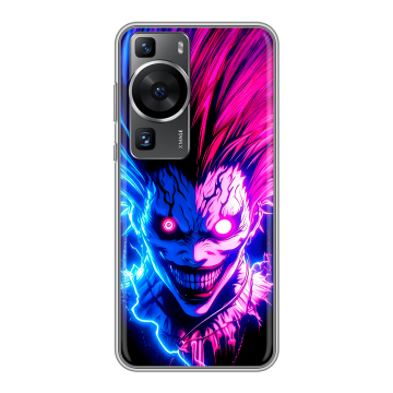 Силиконовый чехол на Huawei P60 Pro с принтом Death note Тетрадь смерти Силиконовый чехол на Huawei P60 Pro с принтом Death note Тетрадь смерти