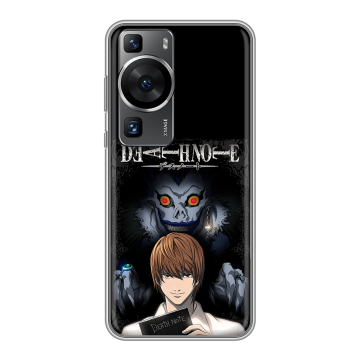 Силиконовый чехол на Huawei P60 Pro с принтом Death note Тетрадь смерти Силиконовый чехол на Huawei P60 Pro с принтом Death note Тетрадь смерти
