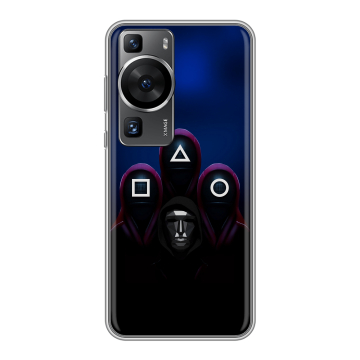 Силиконовый чехол на Huawei P60 Pro с принтом Игра Кальмара Силиконовый чехол на Huawei P60 Pro с принтом Игра Кальмара