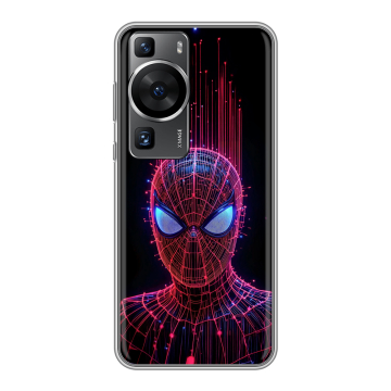Силиконовый чехол на Huawei P60 Pro с принтом Spiderman Человек паук