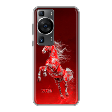Силиконовый чехол на Huawei P60 Pro с принтом Новый год Силиконовый чехол на Huawei P60 Pro с принтом Новый год