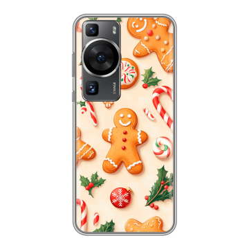 Силиконовый чехол на Huawei P60 Pro с принтом Новый год Силиконовый чехол на Huawei P60 Pro с принтом Новый год