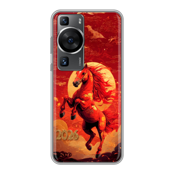 Силиконовый чехол на Huawei P60 Pro с принтом Новый год Силиконовый чехол на Huawei P60 Pro с принтом Новый год