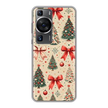 Силиконовый чехол на Huawei P60 Pro с принтом Новый год Силиконовый чехол на Huawei P60 Pro с принтом Новый год