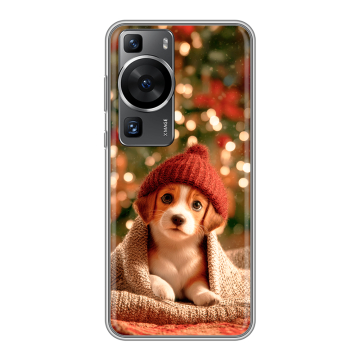 Силиконовый чехол на Huawei P60 Pro с принтом Новый год Силиконовый чехол на Huawei P60 Pro с принтом Новый год