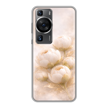 Силиконовый чехол на Huawei P60 Pro с принтом женский
