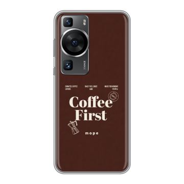 Силиконовый чехол на Huawei P60 Pro с принтом женский