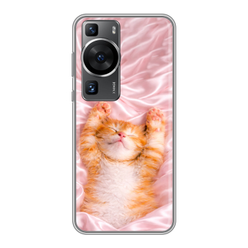 Силиконовый чехол на Huawei P60 Pro с принтом женский