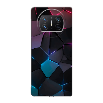 Пластиковый чехол на Huawei Mate X3 с принтом Геометрия неона Пластиковый чехол на Huawei Mate X3 с принтом Геометрия неона