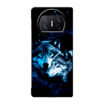 Пластиковый чехол на Huawei Mate X3 с принтом Волки Пластиковый чехол на Huawei Mate X3 с принтом Волки