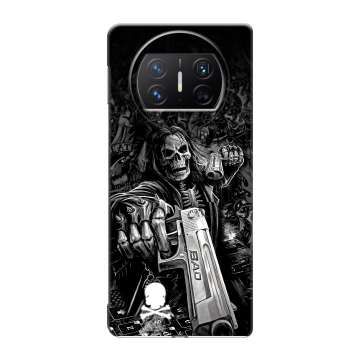 Пластиковый чехол на Huawei Mate X3 с принтом Скелет Пластиковый чехол на Huawei Mate X3 с принтом Скелет