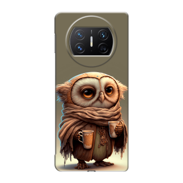 Пластиковый чехол на Huawei Mate X3 с принтом Сова Пластиковый чехол на Huawei Mate X3 с принтом Сова