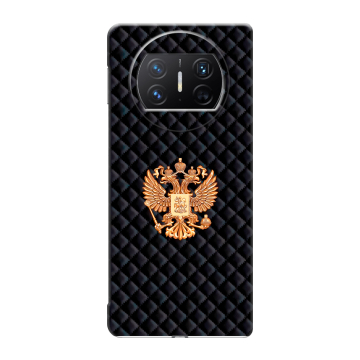 Пластиковый чехол на Huawei Mate X3 с принтом Герб России принт Пластиковый чехол на Huawei Mate X3 с принтом Герб России принт