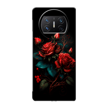 Пластиковый чехол на Huawei Mate X3 с принтом Розы красные Пластиковый чехол на Huawei Mate X3 с принтом Розы красные