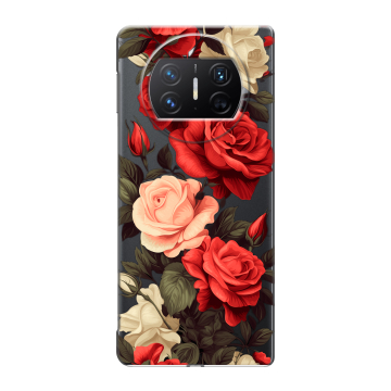 Пластиковый чехол на Huawei Mate X3 с принтом Розы