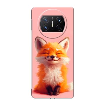 Пластиковый чехол на Huawei Mate X3 с принтом милая лиса Пластиковый чехол на Huawei Mate X3 с принтом милая лиса