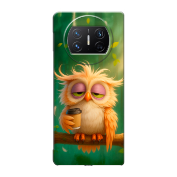 Пластиковый чехол на Huawei Mate X3 с принтом сова Пластиковый чехол на Huawei Mate X3 с принтом сова