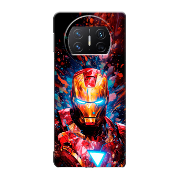 Пластиковый чехол на Huawei Mate X3 с принтом Железный человек Ironman